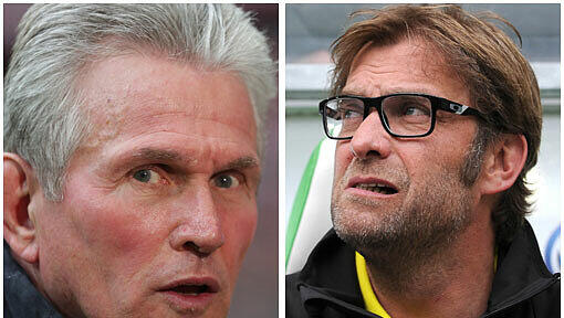 Jupp Heynckes (l.) und Jürgen Klopp. Jupp Heynckes (l.) und Jürgen Klopp.