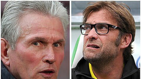 Jupp Heynckes (l.) und Jürgen Klopp.