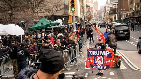 Ein Trump-Anhänger in Manhattan.