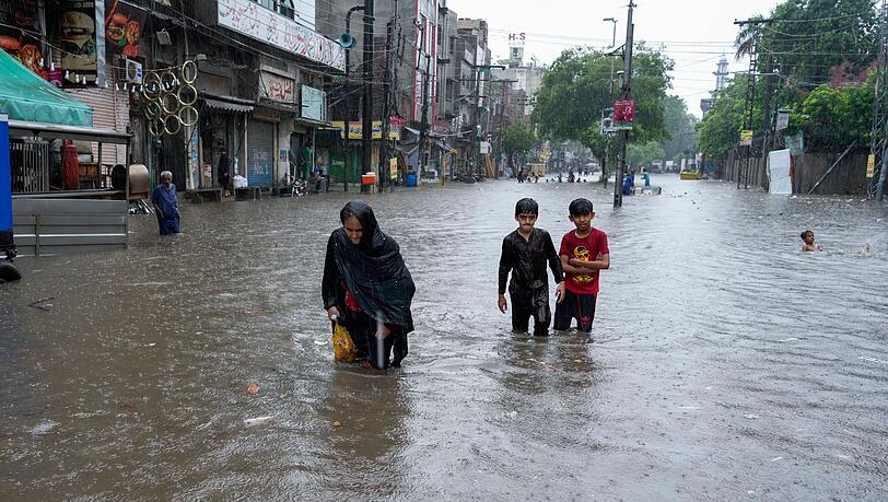 Der Monsun bringt in Pakistan starke Regenfälle mit sich.