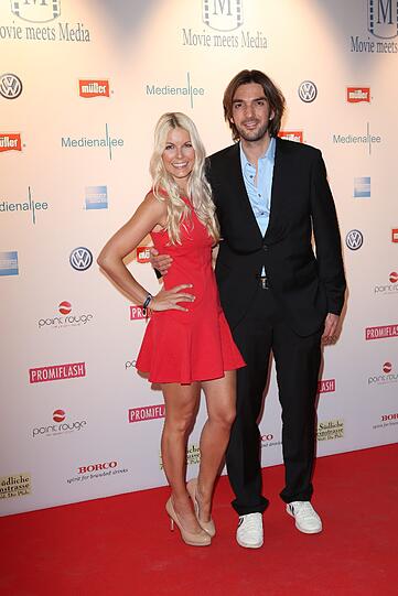 Tina Kaiser und Freund Max Wiedemann im P1 bei "Movie meets Media"