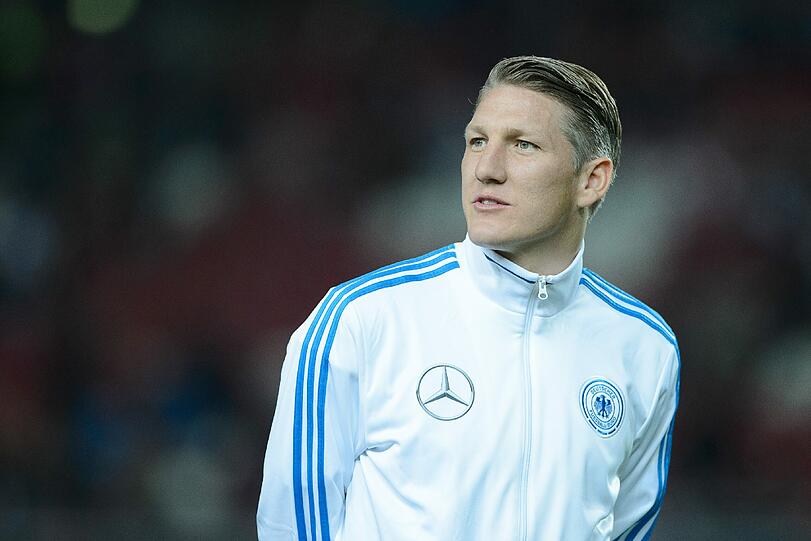 Bastian Schweinsteiger vor dem Spiel.
