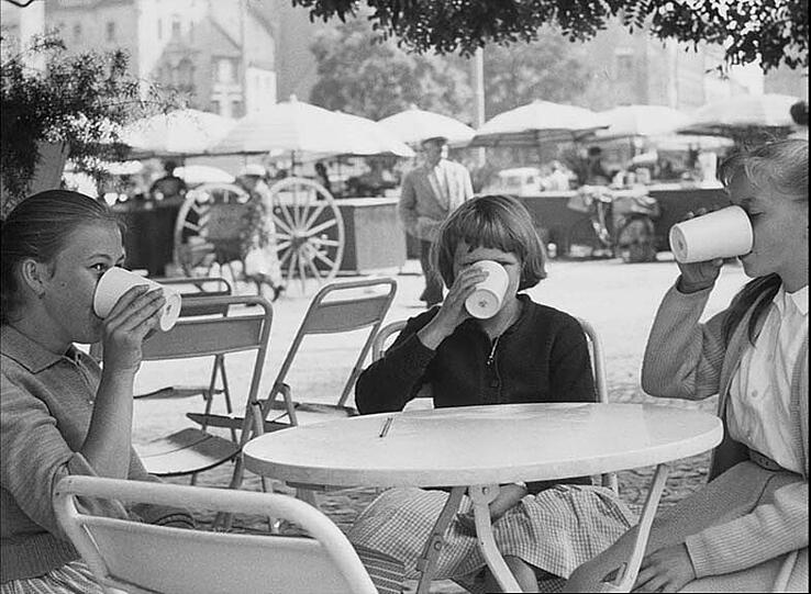 Weitere historische Fotos vom Viktualienmarkt.