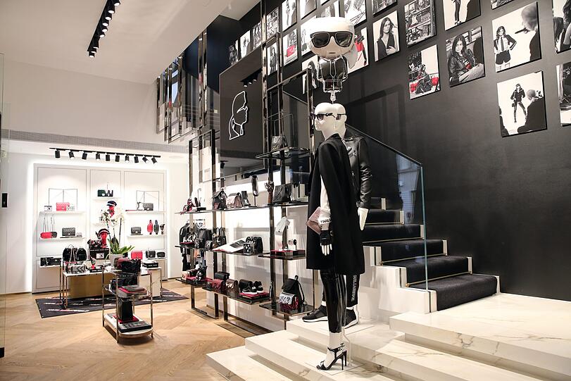 So schaut's aus im neuen Lagerfeld Store in der Maffeistraße.