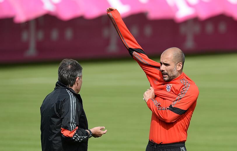 Die Bilder vom Abschlusstraining der Bayern vor dem Barca-Spiel!