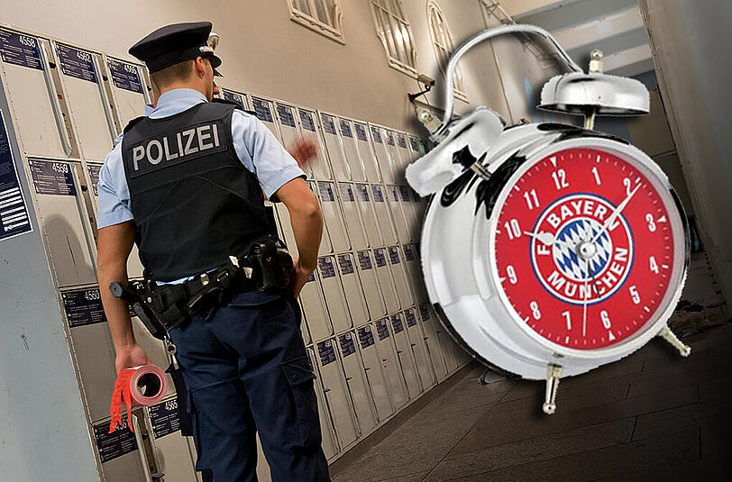 Die Polizei überprüft ein verdächtiges Schließfach am Hauptbahnhof &ndash; und findet einen lärmenden FC-Bayern-Wecker vor. (Archivfoto)