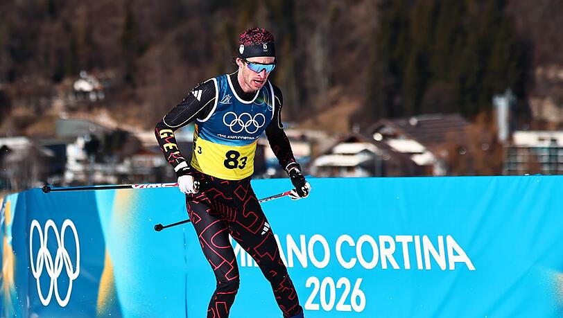 Die deutschen Langl&auml;ufer um Florian Notz konnten nicht in den Kampf um Edelmetall eingreifen.