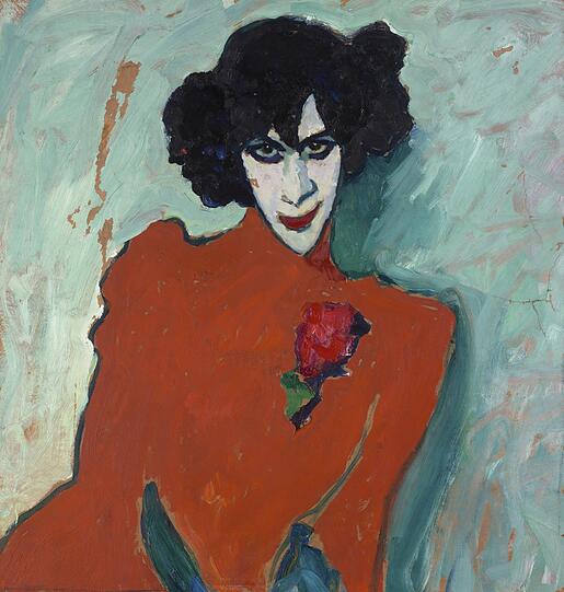 Alexander Sacharoff hängt zwar auch in der U-Bahn am Münchner Königsplatz, der Tänzer darf dennoch nicht reisen – und bleibt München erhalten. Alexej von Jawlensky hat ihn 1909 fulminant in Szene gesetzt.