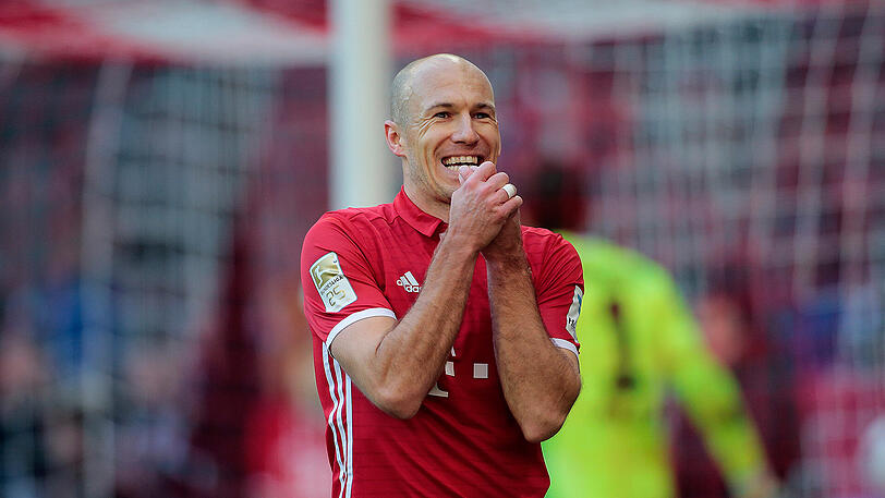 War auch selbst gegen den Hamburger SV erfolgreich: Bayerns Flügelspieler Arjen Robben.