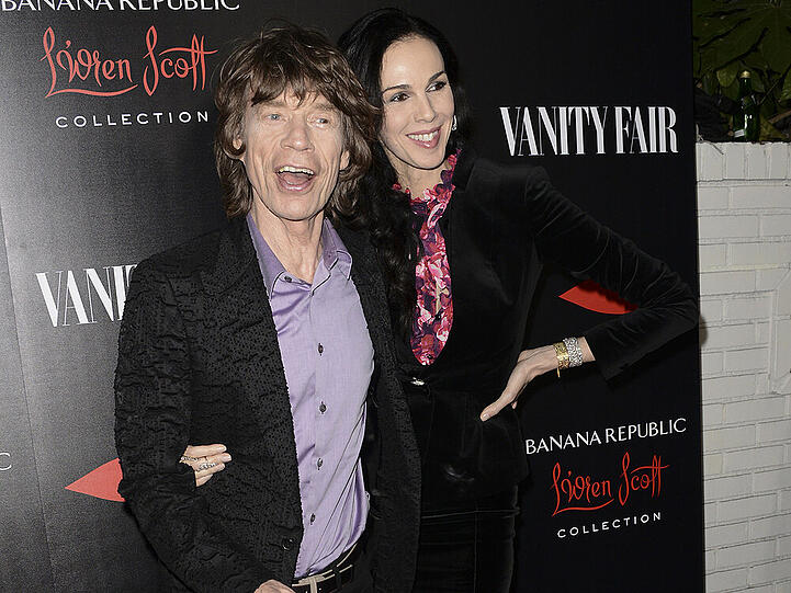 Mick Jagger und L'Wren Scott bei einer Präsentation der Designerin im November 2013 in Hollywood