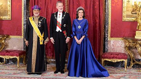 Haitham bin Tariq Al Said mit den spanischen Royals.