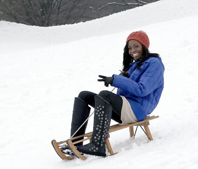 Brenda Severin beim AZ-Fototermin im Englischen Garten.