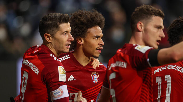 Leroy Sané erzielte beim Sieg in Frankfurt den Treffer des Tages.