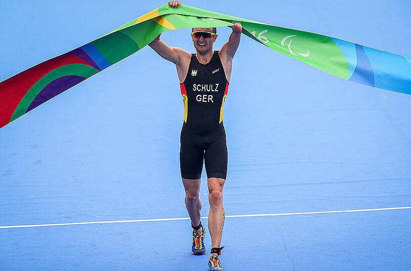 Martin Schulz aus Leipzig ist erster Paralympics-Sieger im Triathlon.