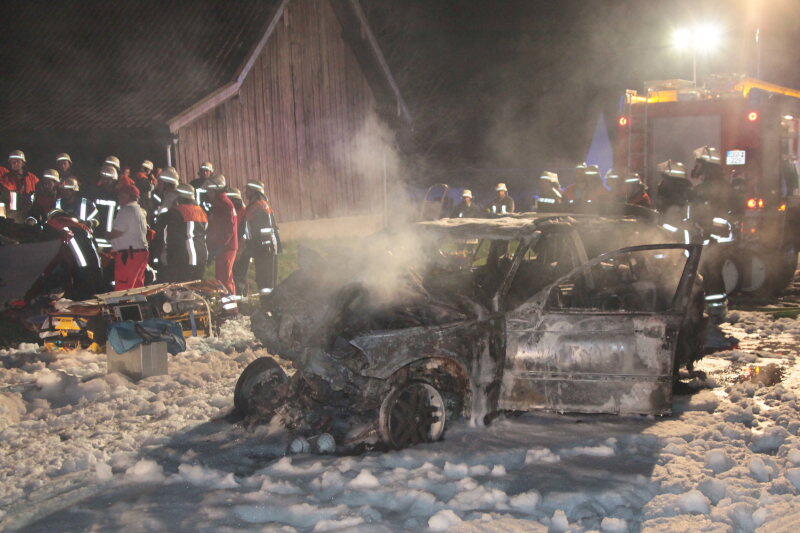 Auffahrunfall zwischen Gangkofen und Frontenhausen.