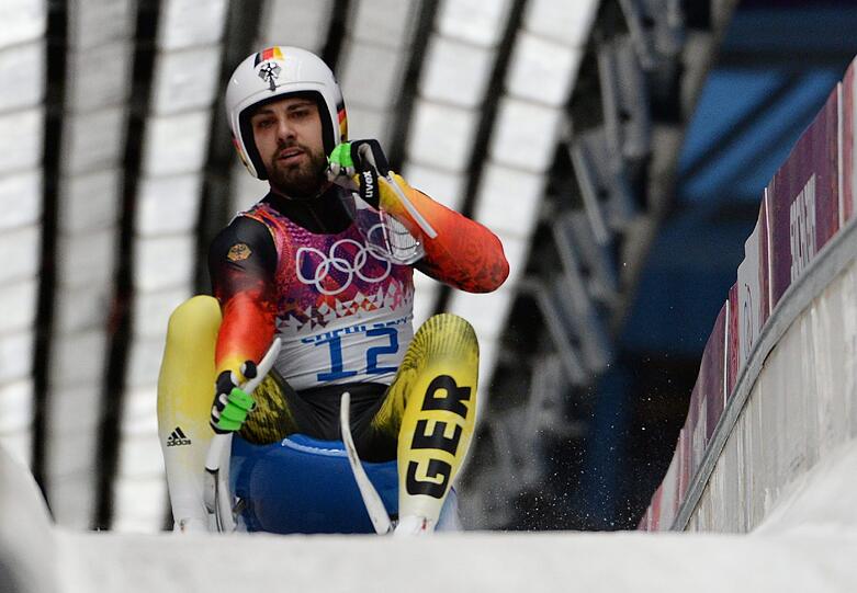 Andi Langenhan: 4. Platz im Rodeln, Einsitzer