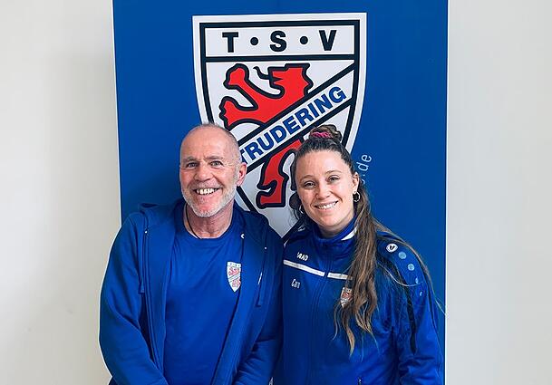 Vertrauenspersonen beim TSV Truderng: Caroline Dopfer und Stephan Handtmann.