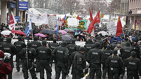 Rund 3400 Polizisten werden an diesem Wochenende (4. bis 6. Februar) wegen der 47. Münchner Sicherheitskonferenz im Einsatz sein.