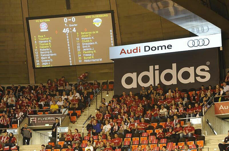 Gegen die Baskets Oldenburg fieberten sie im "Audi Dome" mit - leider half es nichts.
