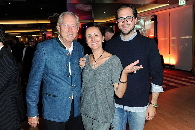 Prof. Werner Mang mit Frau Sibylle und Sohn Thomas bei der GENTLEMEN STYLE NIGHT im Hotel Vier Jahreszeiten.