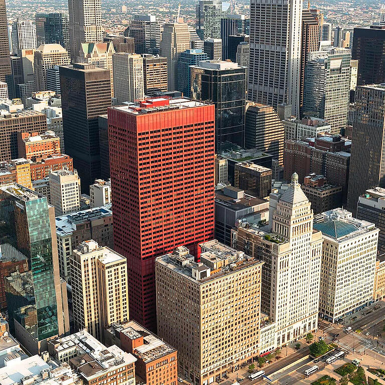 Auch in das ikonische "Big Red Building" in Chicago hat die BVK investiert. Und es zeichnen sich auch hier Verluste ab.