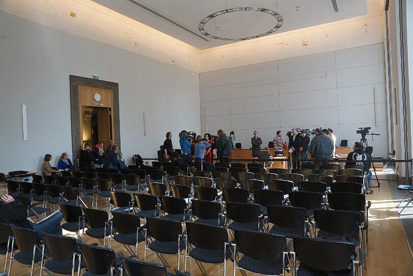 Bilder aus dem Justizpalast und dem Gerichtssaal, in dem der Steuer-Prozess um Uli Hoeneß stattfindet.