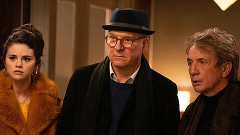 "Only Murders in the Building" mit Selena Gomez, Steve Martin und Martin Short (v.l.) feierte 2021 Premiere beim Streamingdienst Hulu. In Deutschland ist die Serie auf Disney+ zu sehen.