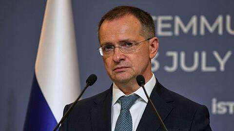 Wie zuvor in Istanbul, f&uuml;hrt der russische Ex-Kulturminister Medinski auch in Genf die Moskauer Delegation. (Archivbild)