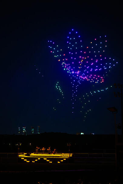 Magie am Nachthimmel gibt es bei der DroneArt Show. Magie am Nachthimmel gibt es bei der DroneArt Show.
