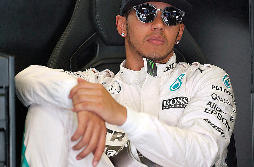 Lewis Hamilton: Besiegt und bedrückt.