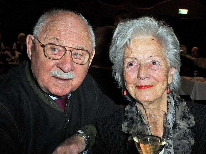 Das Schauspielerpaar Rolf Schimpf und Ilse Zielstorff (2013).