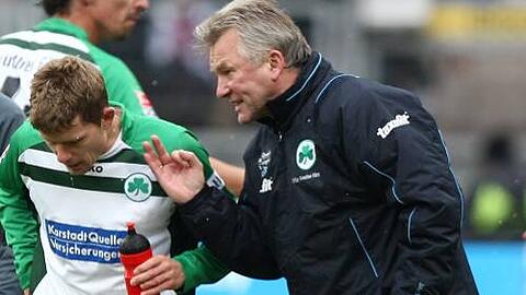 Zeit für Revanche: Trainer Benno Möhlmann (r.) und Kapitän Daniel Felgenhauer hoffen auf einen Sieg gegen Ingolstadt.