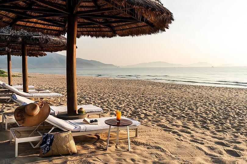 Der Sandstrand zählt zu den schönsten in Südvietnam.