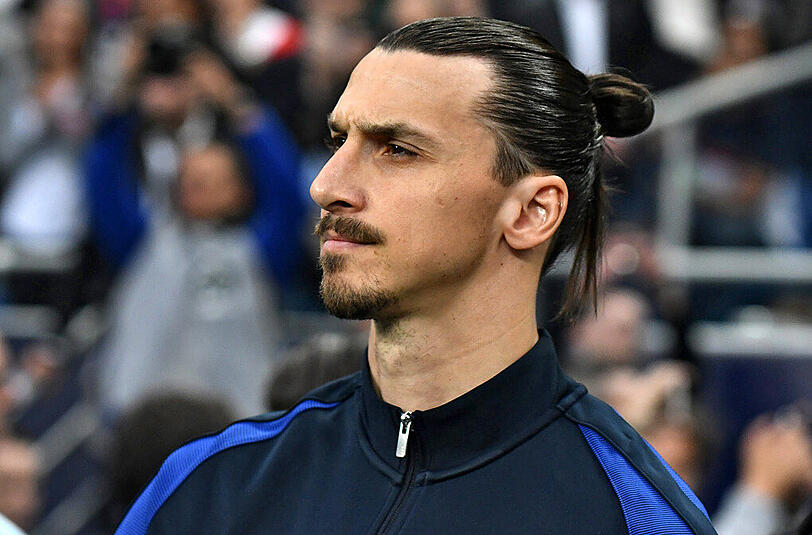 Auch Zlatan Ibrahimovic liegt mit seinem Männer Dutt total im Trend.
