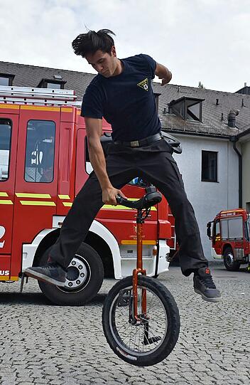 In Deutschland macht ihm in Sachen Einrad keiner was vor.