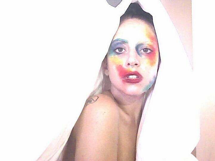 Gaga auf dem Cover der Single "Applause"