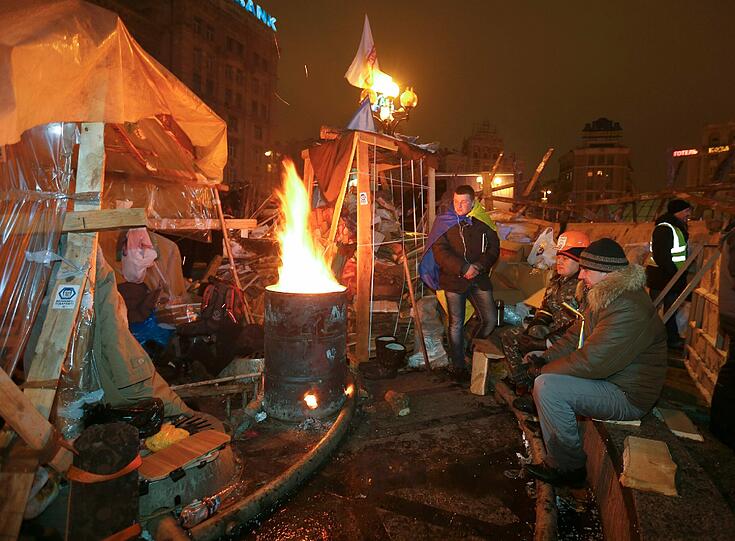 Bilder von den Protesten in der Ukraine. Die Gewalt der Regierung wird von Tag zu Tag härter.