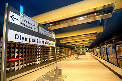 Der U-Bahnhof am OEZ.