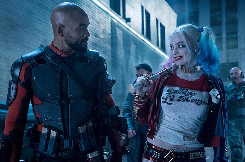 Scharfschütze Deadshot (Will Smith) und die leicht verrückte Harley Quinn (Margot Robbie).