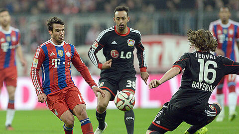 Der FC Bayern und Bayer 04 Leverkusen trafen sich bereits vier Mal im DFB-Pokal, für Juan Bernat (l.) ist's die Pokal-Premiere gegen die Werkself.