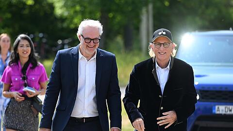 Otto Waalkes (re.) mit Daniel J. Schreiber.