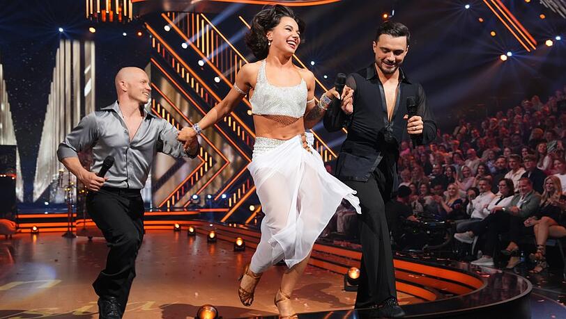 Anastasia und Sergiu Maruster auf der "Let's Dance"-Bühne.