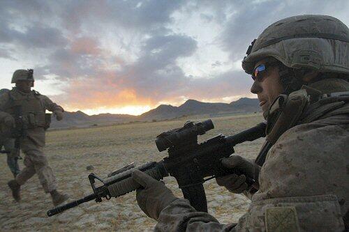 US-Marines bei der Landung in der afghanischen Provinz Helmand