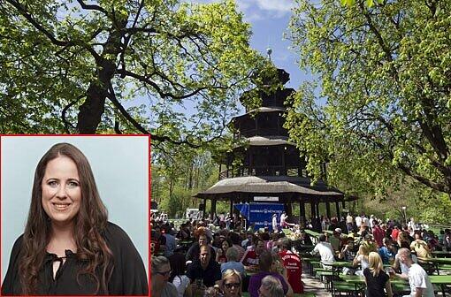 Felicia Englmann liebt den Biergarten am Chinesischen Turm.