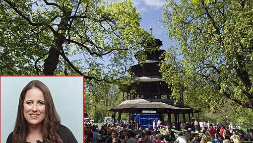 Felicia Englmann liebt den Biergarten am Chinesischen Turm. Felicia Englmann liebt den Biergarten am Chinesischen Turm.