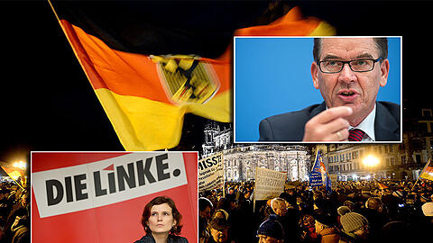 Die CSU, allen voran Bundesentwicklungsminister Müller, zeigt durchaus Verständnis für die Pegida-Demonstranten. "Die Linke" äußert herbe Kritik, zum Beispiel von der Bundesvorsitzenden Katja Kipping.