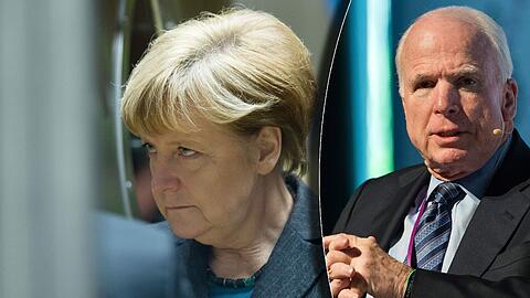 Wurde von John McCain hart attackiert: Angela Merkel