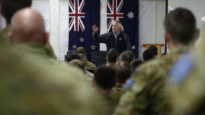 Australische Soldaten im Militärkomplex in Tadschi: Die Nato zieht jetzt einen Teil ihrer Truppen aus dem Irak zurück. Australische Soldaten im Militärkomplex in Tadschi: Die Nato zieht jetzt einen Teil ihrer Truppen aus dem Irak zurück.