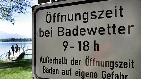 Der Mann wollte vom Strandbad in Uffing zu einer nahegelegenen Insel schwimmen