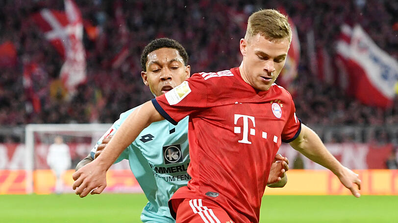Geht beim FC Bayern voran: Joshua Kimmich (re.).